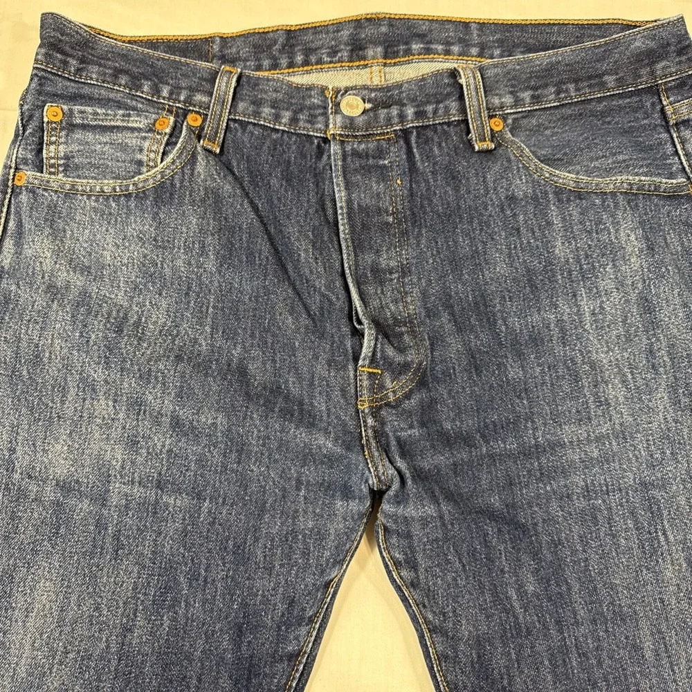 JEANS STRAIGHT Levi's 501 Original Men's 36x30 Medium Wash Cotton